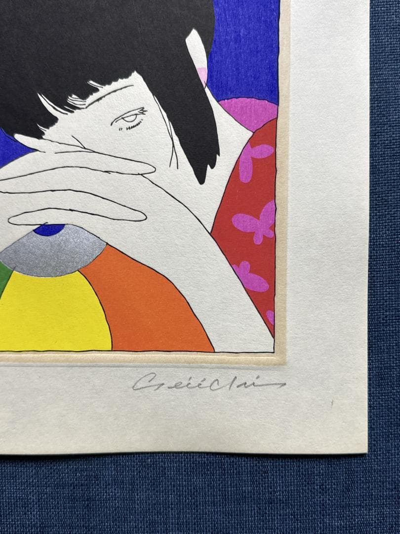 林静一 オリジナル木版画「儚夢（ろまん）」A