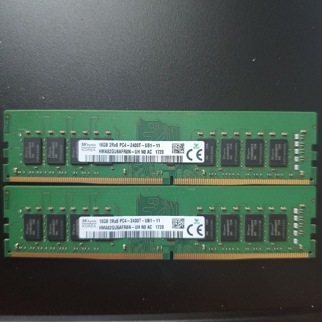SK hynix 32GB DDR4 2400 メモリー