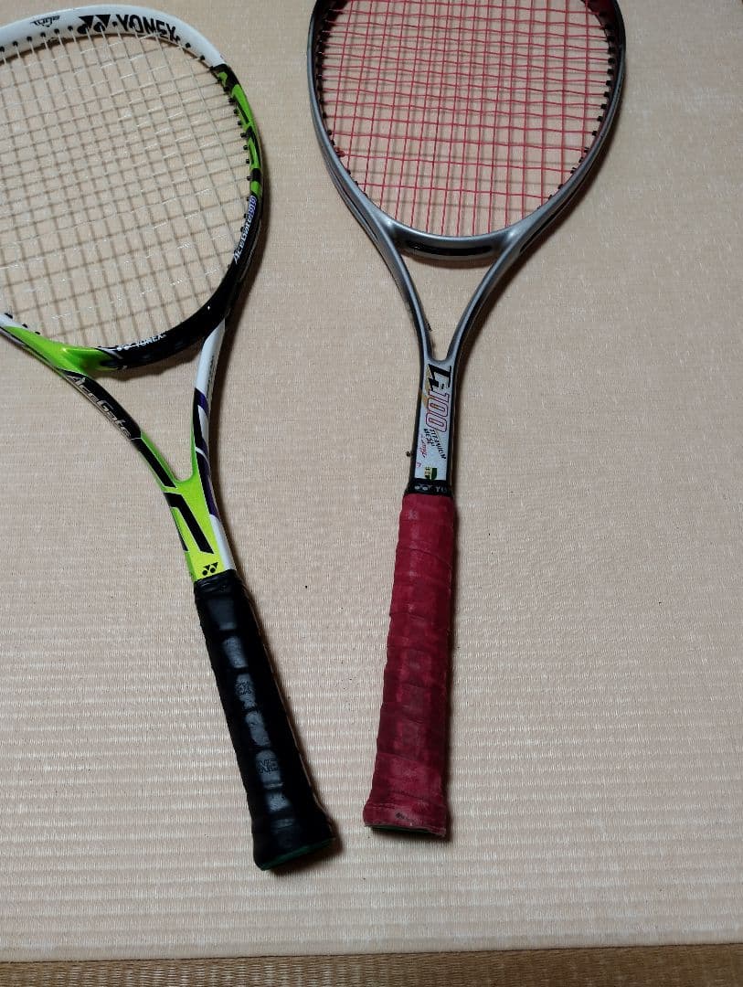 YONEXソフトテニスラケット2本　ケース付き　ACEGATE 66他