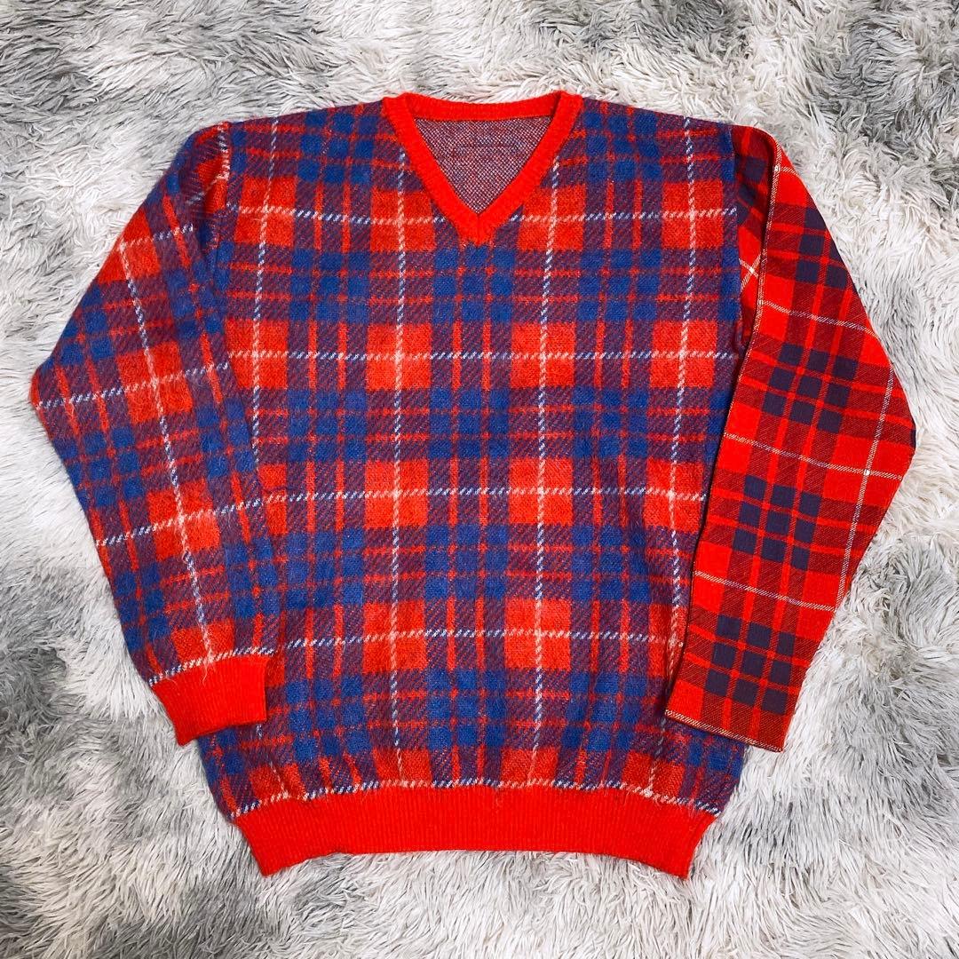 レア 00AW メルポ期 アンダーカバー モヘア袖切替モヘアニットセーター