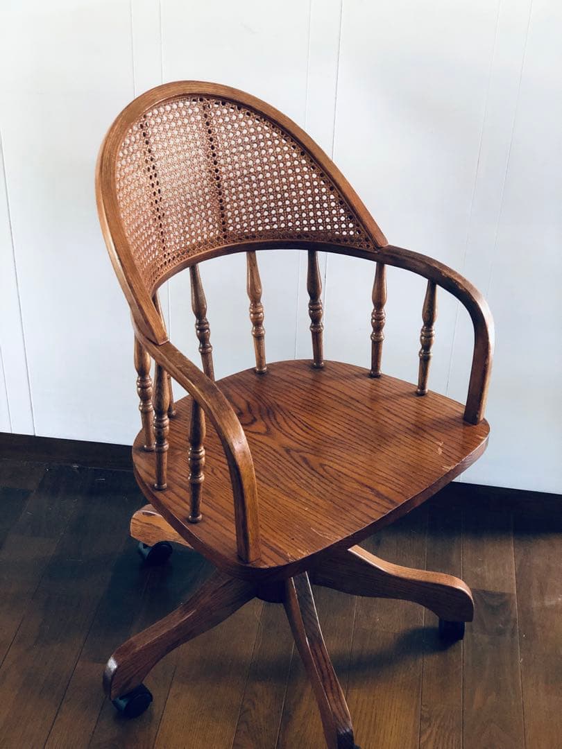 ラタン 木製【 アメリカ製】アンティーク ベントウッド チェア