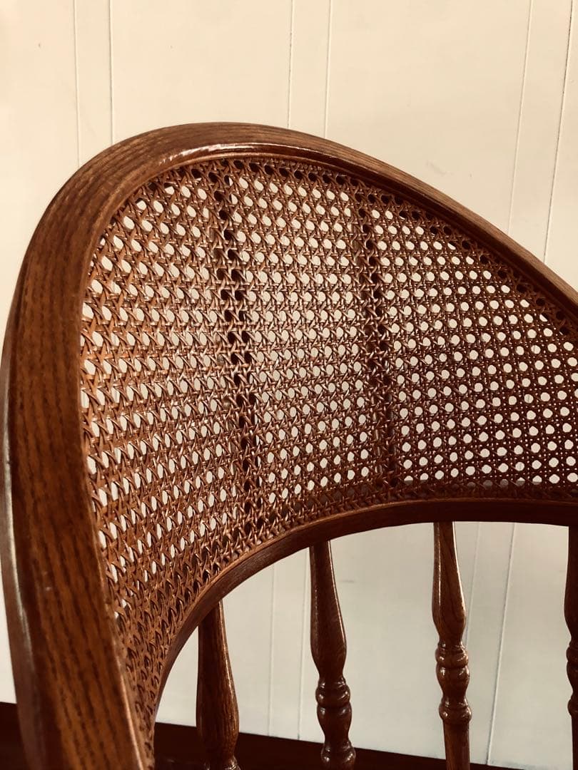 ラタン 木製【 アメリカ製】アンティーク ベントウッド チェア