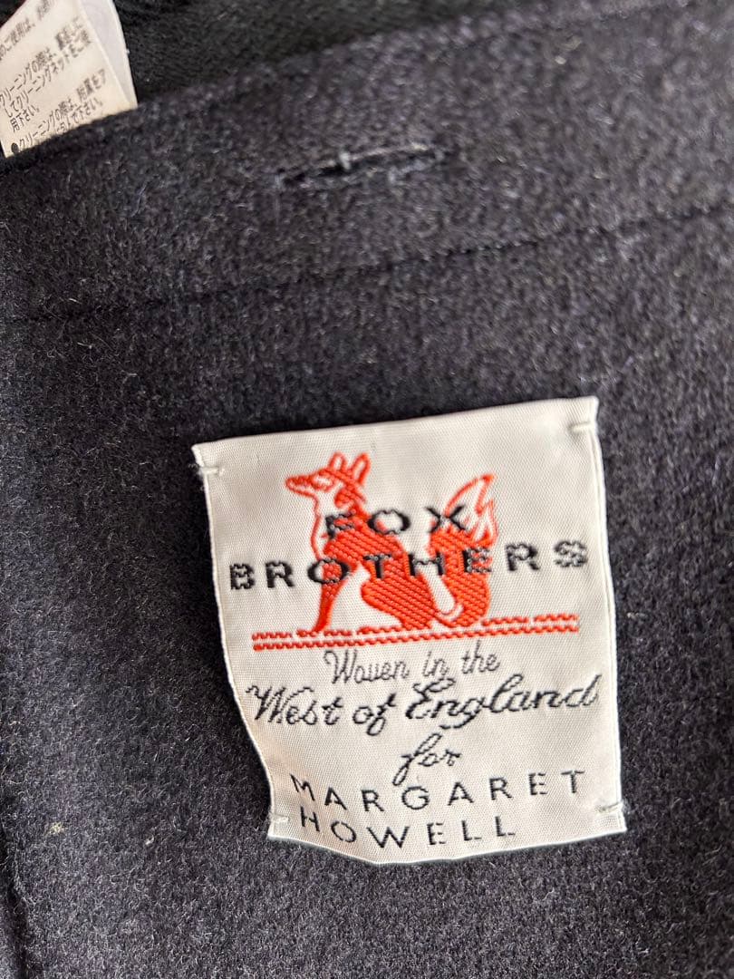 MARGARETHOWELL FOXBROTHERS ダッフルコート ネイビーM