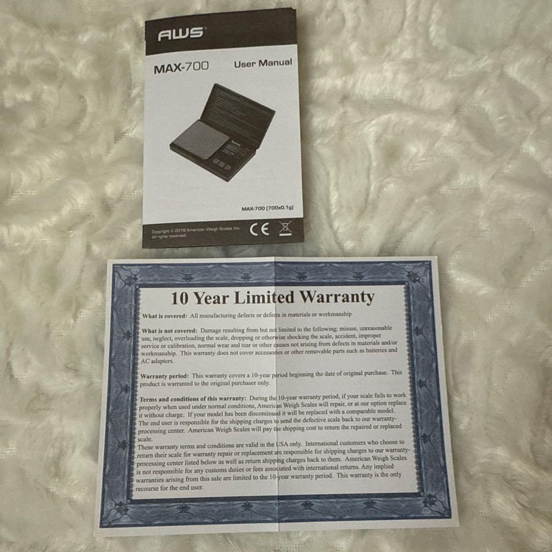 Supreme AWS MAX-700 デジタルスケール レッド