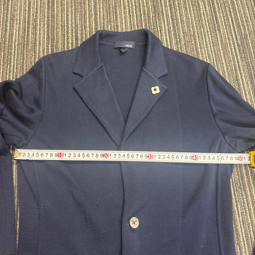 LARDINI ネイビー ニットジャケット