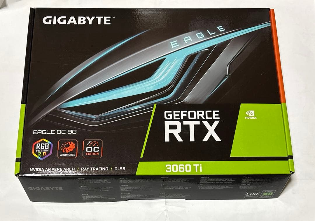 グラフィックボード・グラボ・ビデオカード GIGABYTE NVIDIA RTX3060Ti LHR