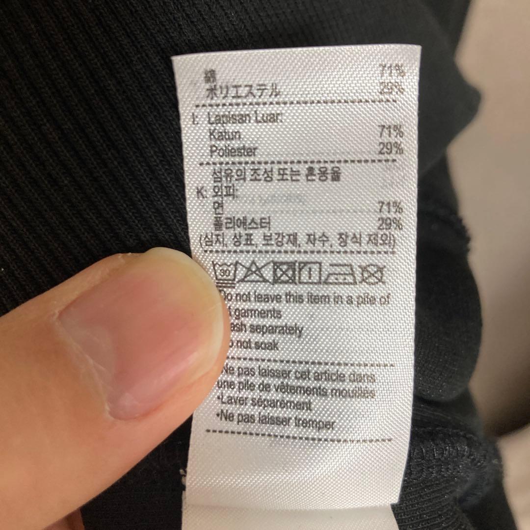 LACOSTE トレーナー スウェット ワントーンクルーネック 鹿の子ニット