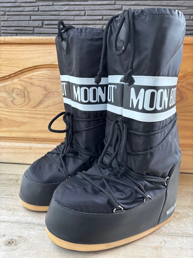 MOON BOOT ブラック スノーブーツ　ムーンブーツ　メンズ