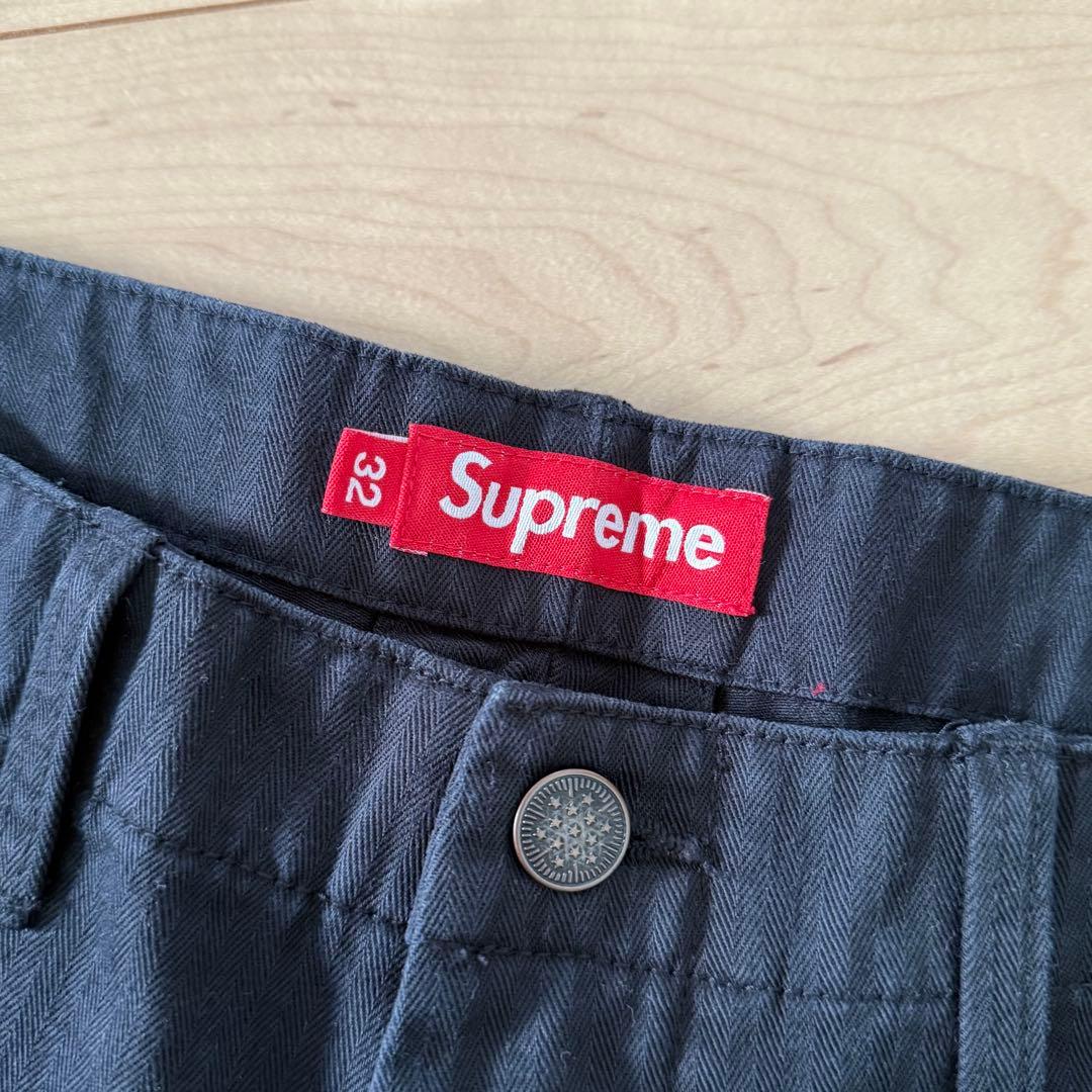 パンツ Supreme Washed Herringbone Chino Pants
