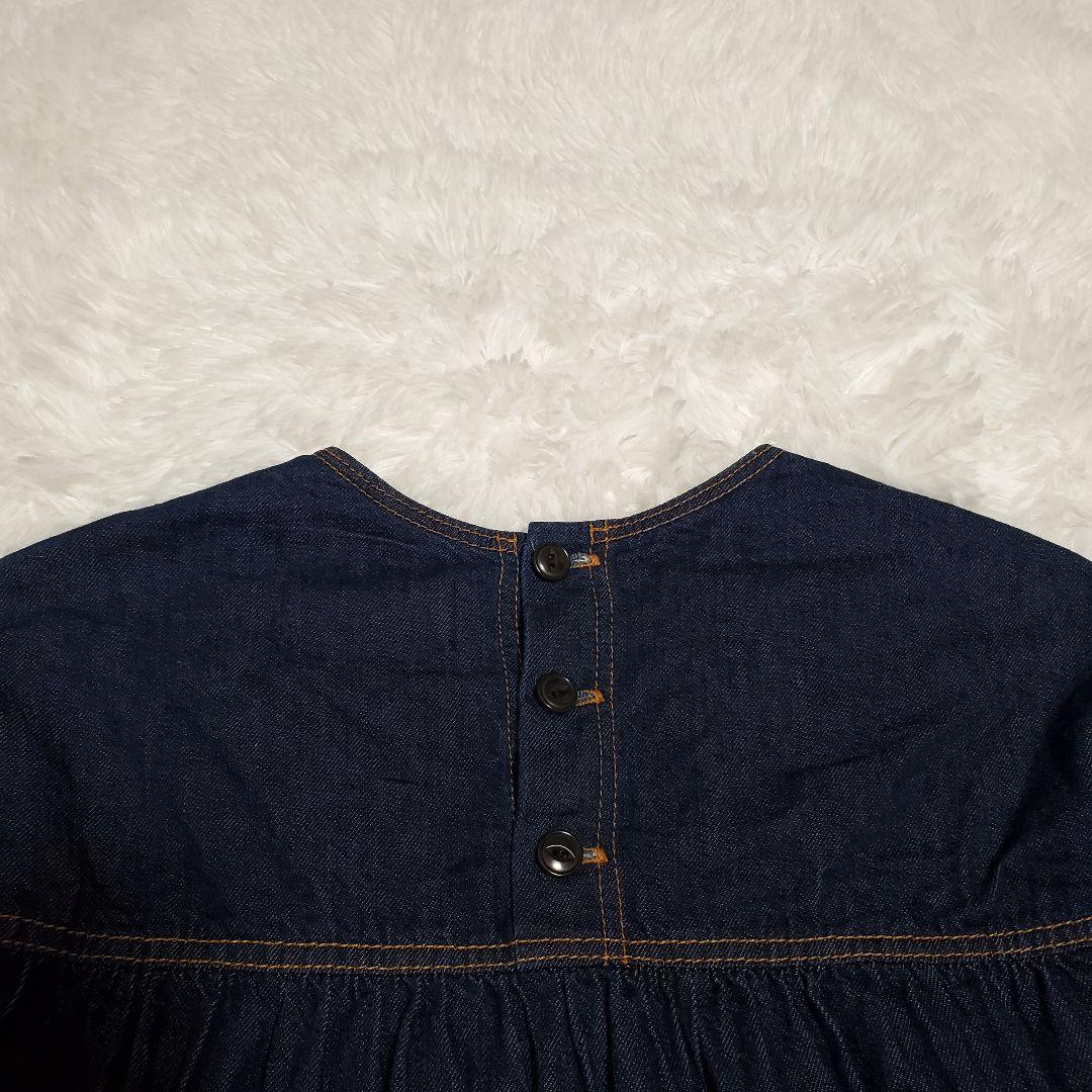 希少✨トリココムデギャルソン　デニム　ワンピース　長袖　猫目ボタン　S