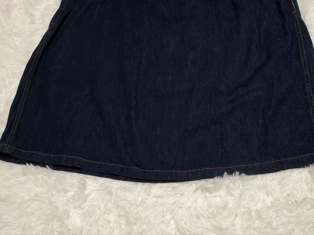 希少✨トリココムデギャルソン　デニム　ワンピース　長袖　猫目ボタン　S