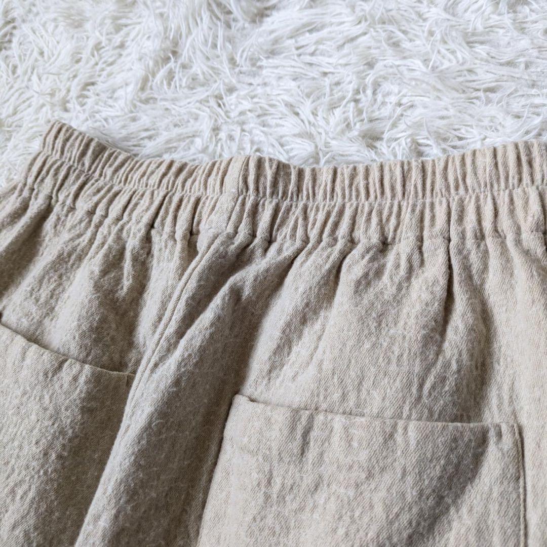 atelier naruse/アトリエナルセ　コットンウールツイルサルエルパンツ