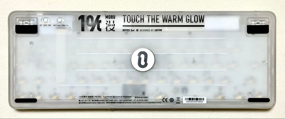 lofree 1% Moru 半透明メカニカルキーボード