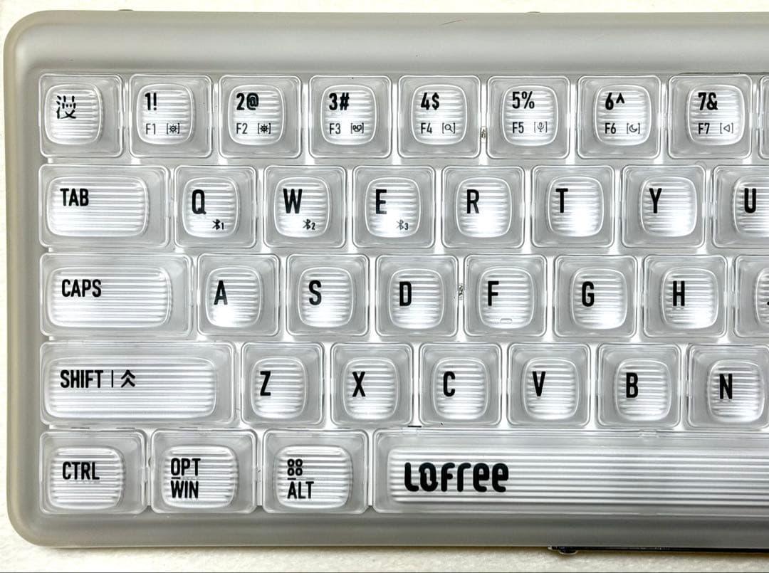 lofree 1% Moru 半透明メカニカルキーボード