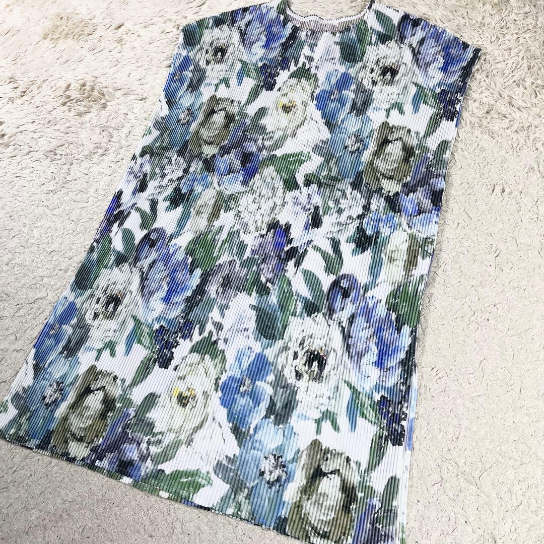 ✨未使用級 レリアン × デザイナーズギルド プリーツ ウォッシャブル 花柄