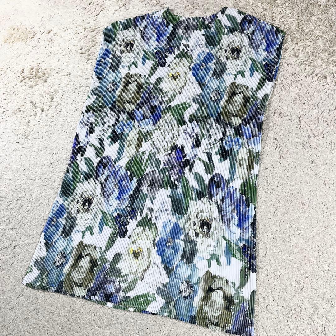 ✨未使用級 レリアン × デザイナーズギルド プリーツ ウォッシャブル 花柄