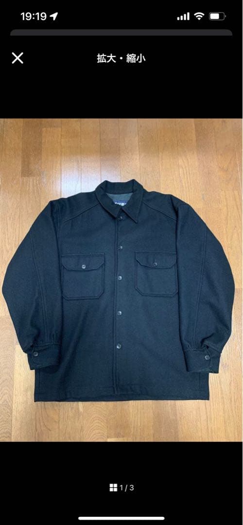 90s OLD STUSSY CPOジャケット　ウールジャケット　ストゥーシー