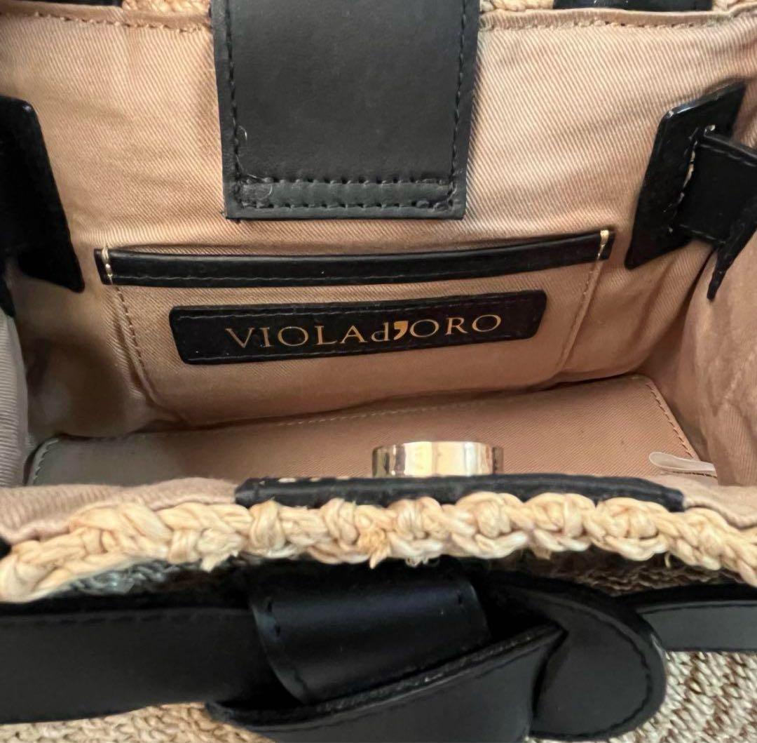 トゥモローランド　VIOLAd’ORO アバカレザーベルトショルダーバッグ