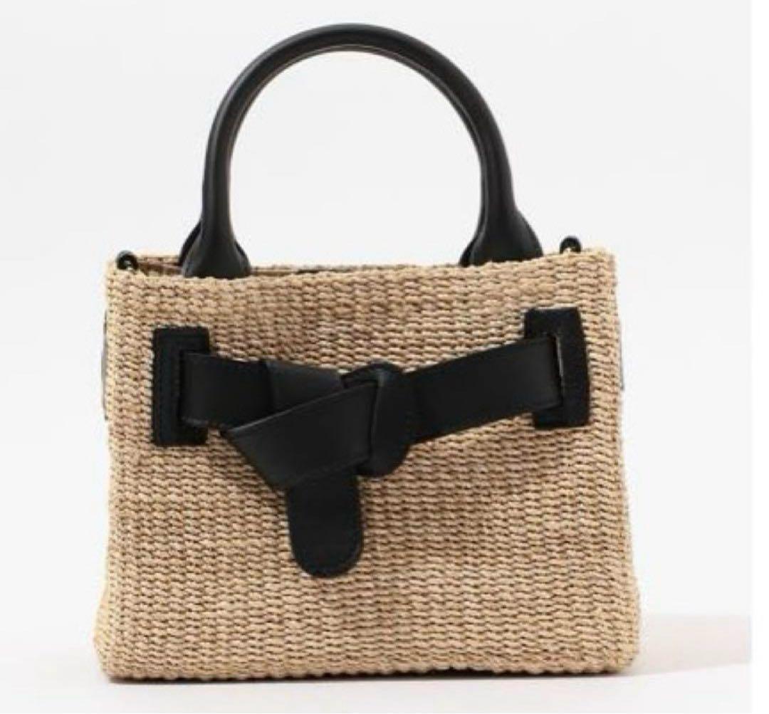 トゥモローランド　VIOLAd’ORO アバカレザーベルトショルダーバッグ