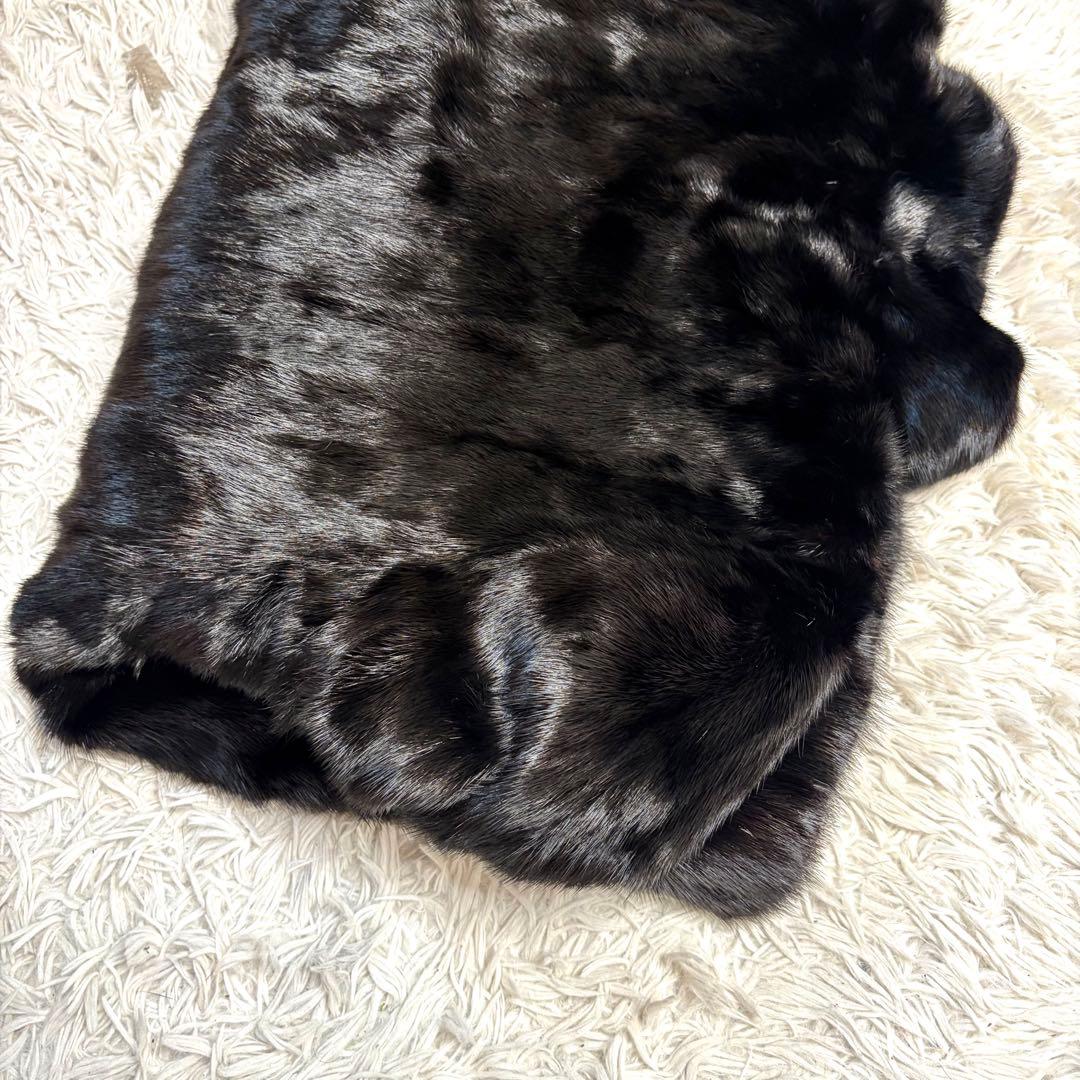 【本毛皮】SAGA MINKサガミンク 銀サガ ダークミンク リアルファーコート