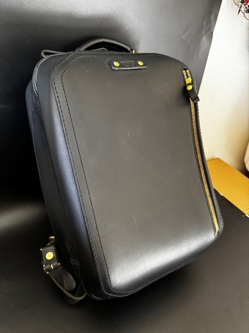 HERZ ビートルランドセル　リュック　黒革