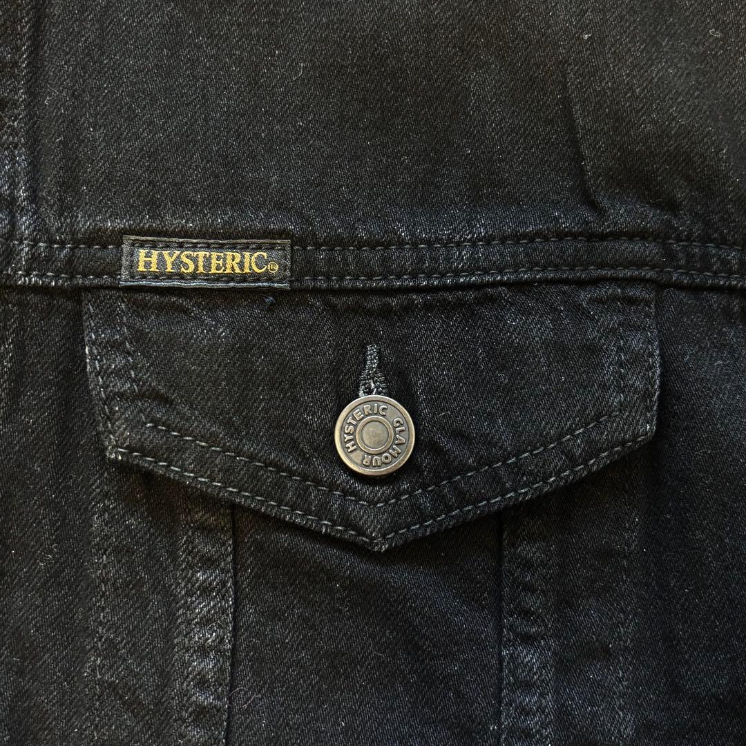 新品 ヒステリックグラマー 異素材デニムジャケット 黒 フリーサイズ 日本製￼