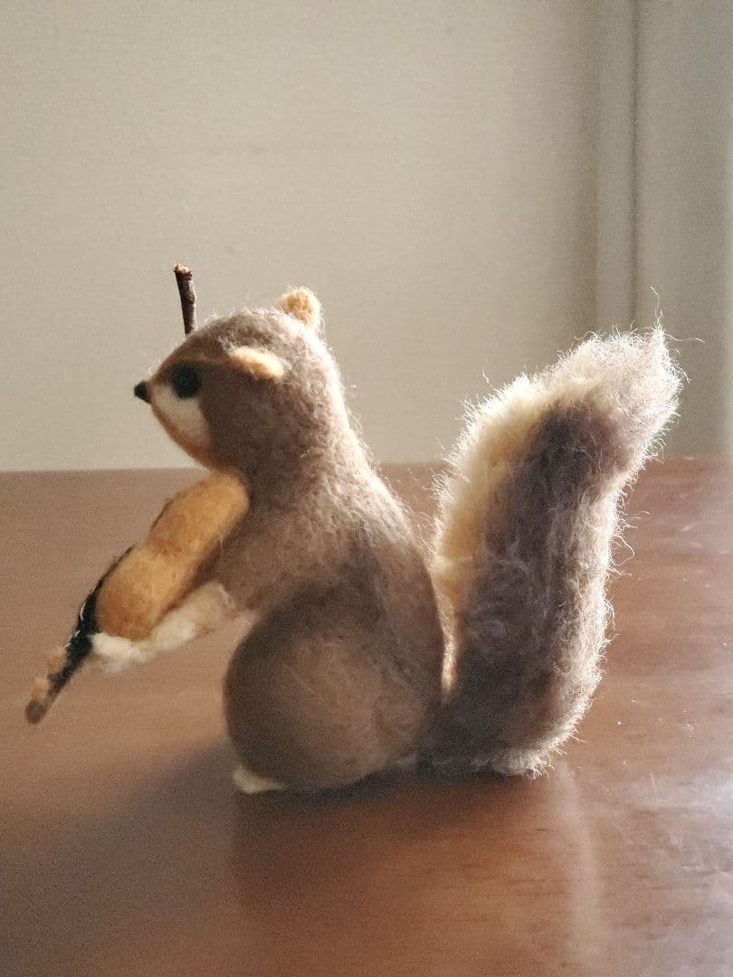 tanton ページ　羊毛フェルト リスとくま