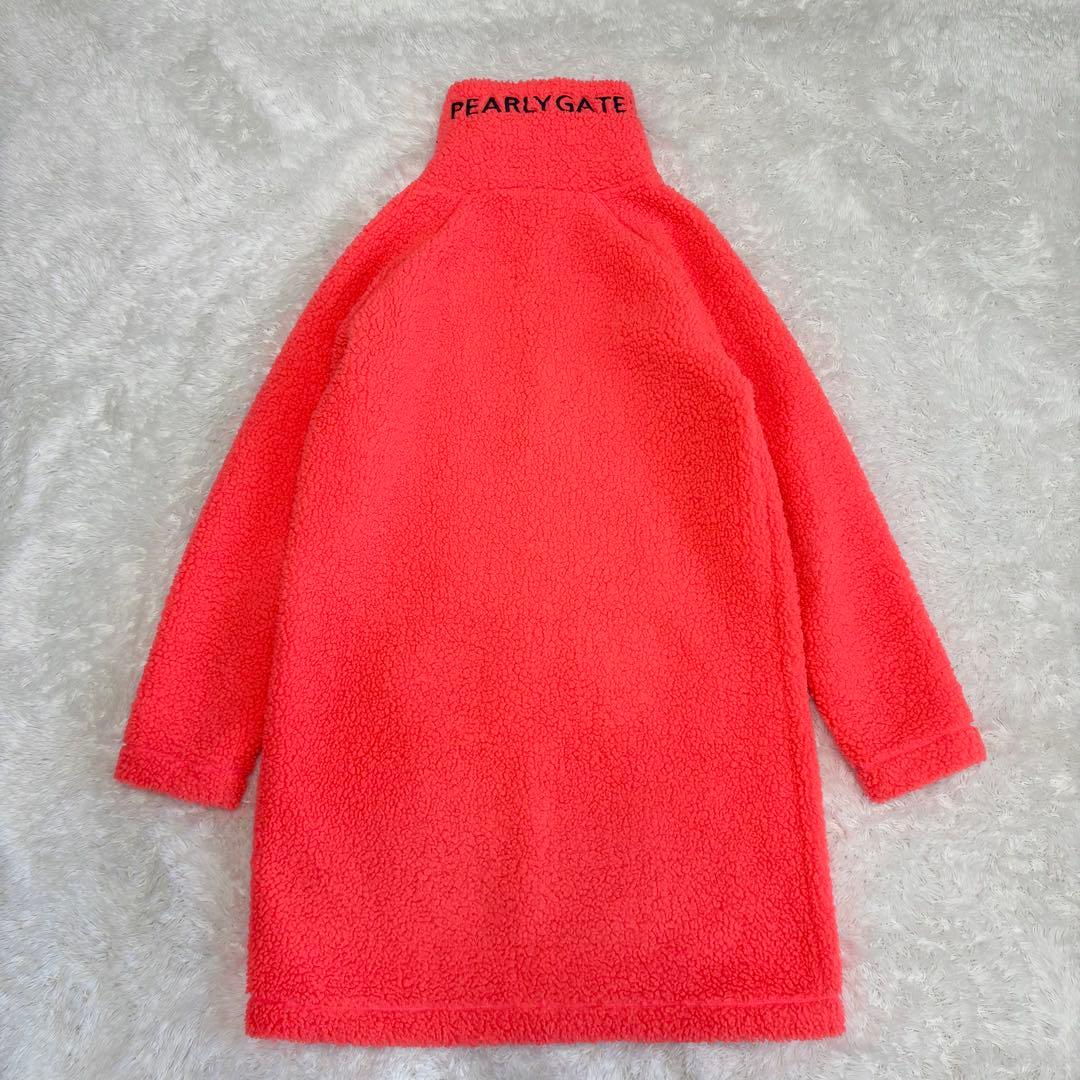 パーリーゲイツ　ボア　ワンピース　オレンジ　ピンク　近年モデル