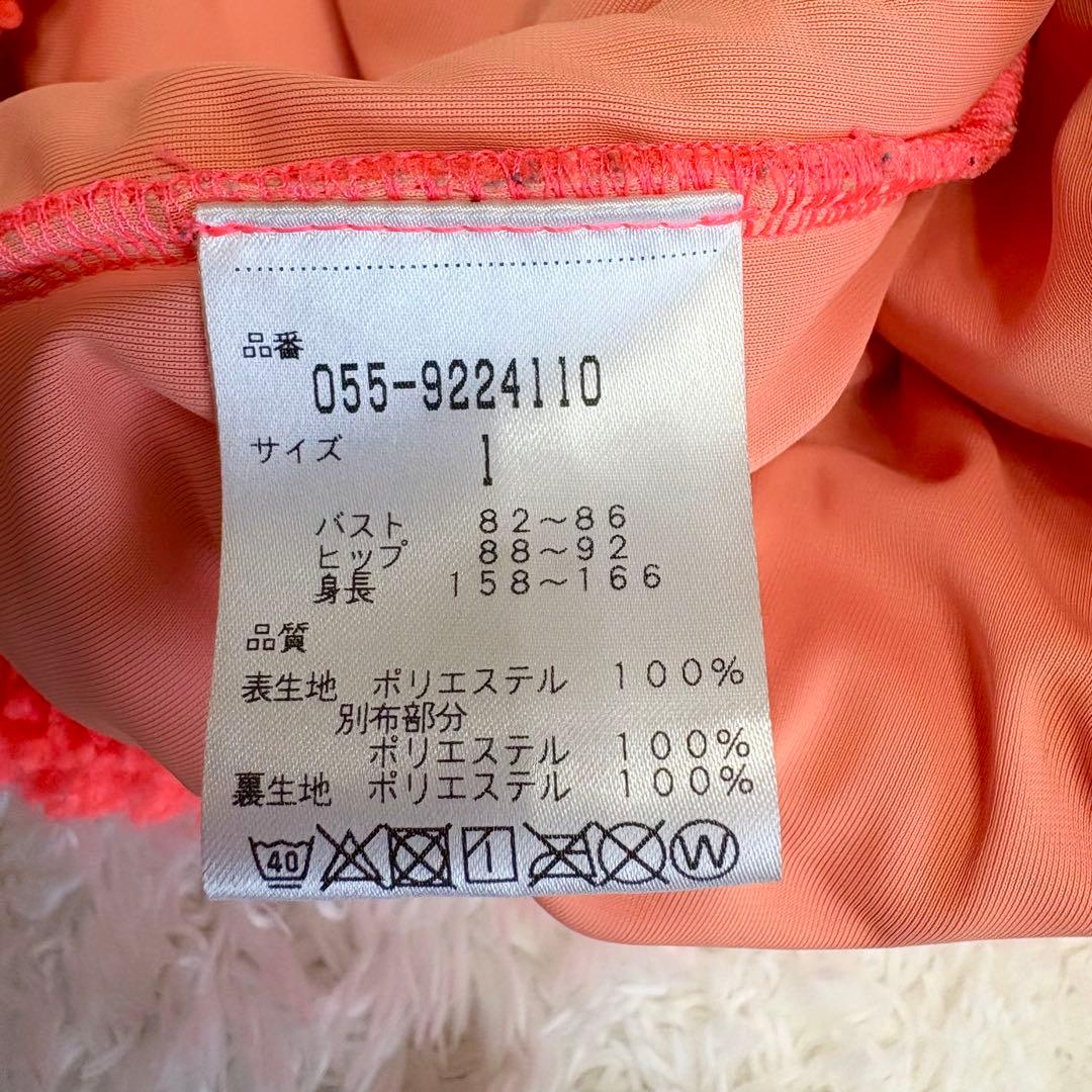 パーリーゲイツ　ボア　ワンピース　オレンジ　ピンク　近年モデル