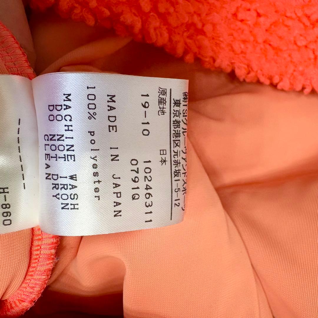 パーリーゲイツ　ボア　ワンピース　オレンジ　ピンク　近年モデル