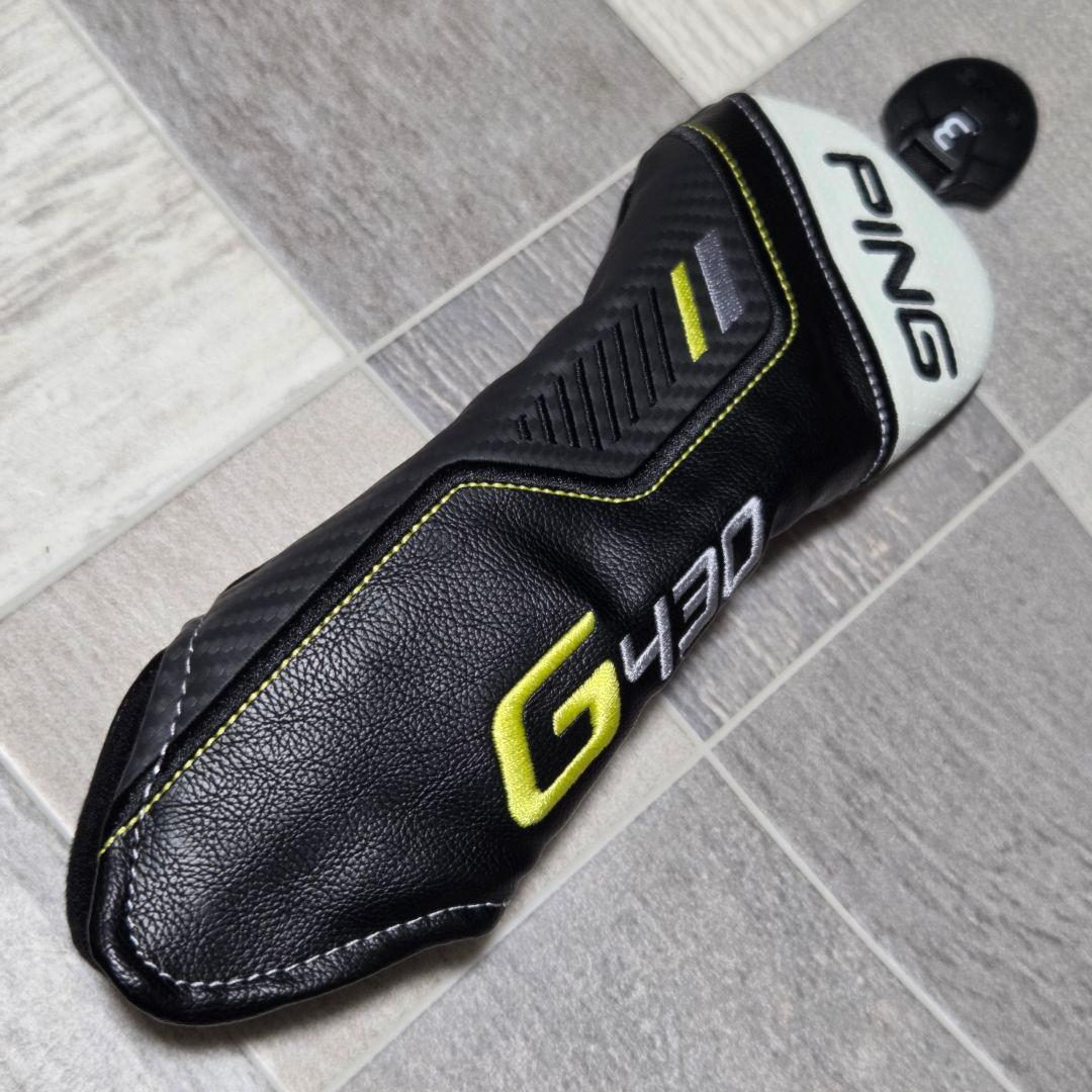 レフティ PING G430 3U 19° ヘッドのみ ヘッドカバー、ウエイト付