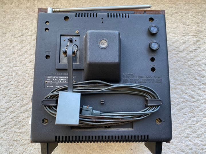 SONY製木製ブラウン管テレビ(TVC-340) 昭和レトロ家電 骨董品