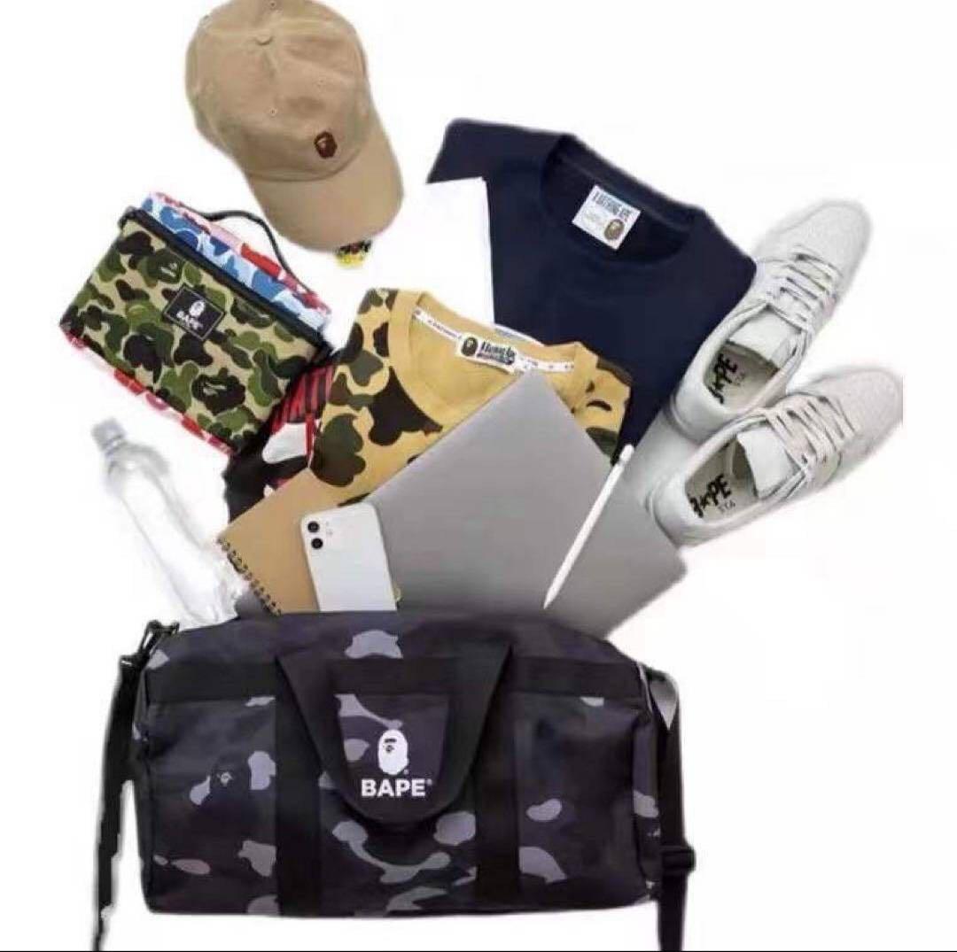 A BATHING APE アベイシングエイプ BAPE 大容量ダッフルバッグ