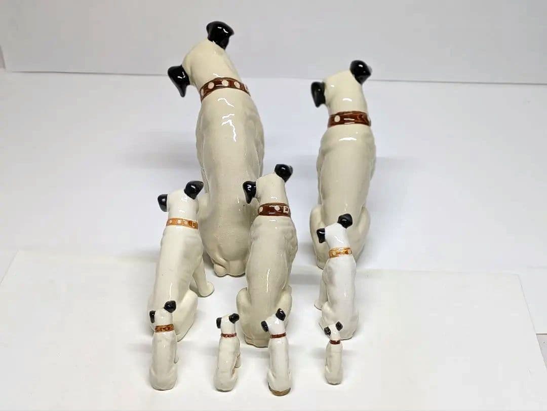 ビクター ニッパー 陶器製置物セット 9体