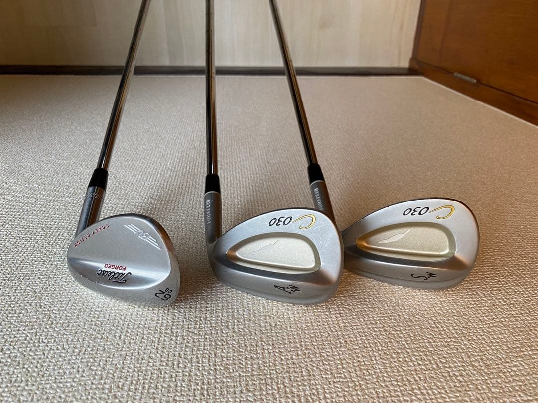C030 ウェッジ 54度 58度、タイトリスト62度の3本