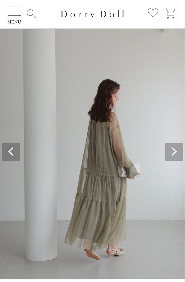 Dorry Doll デザインカラーモールレースドレス