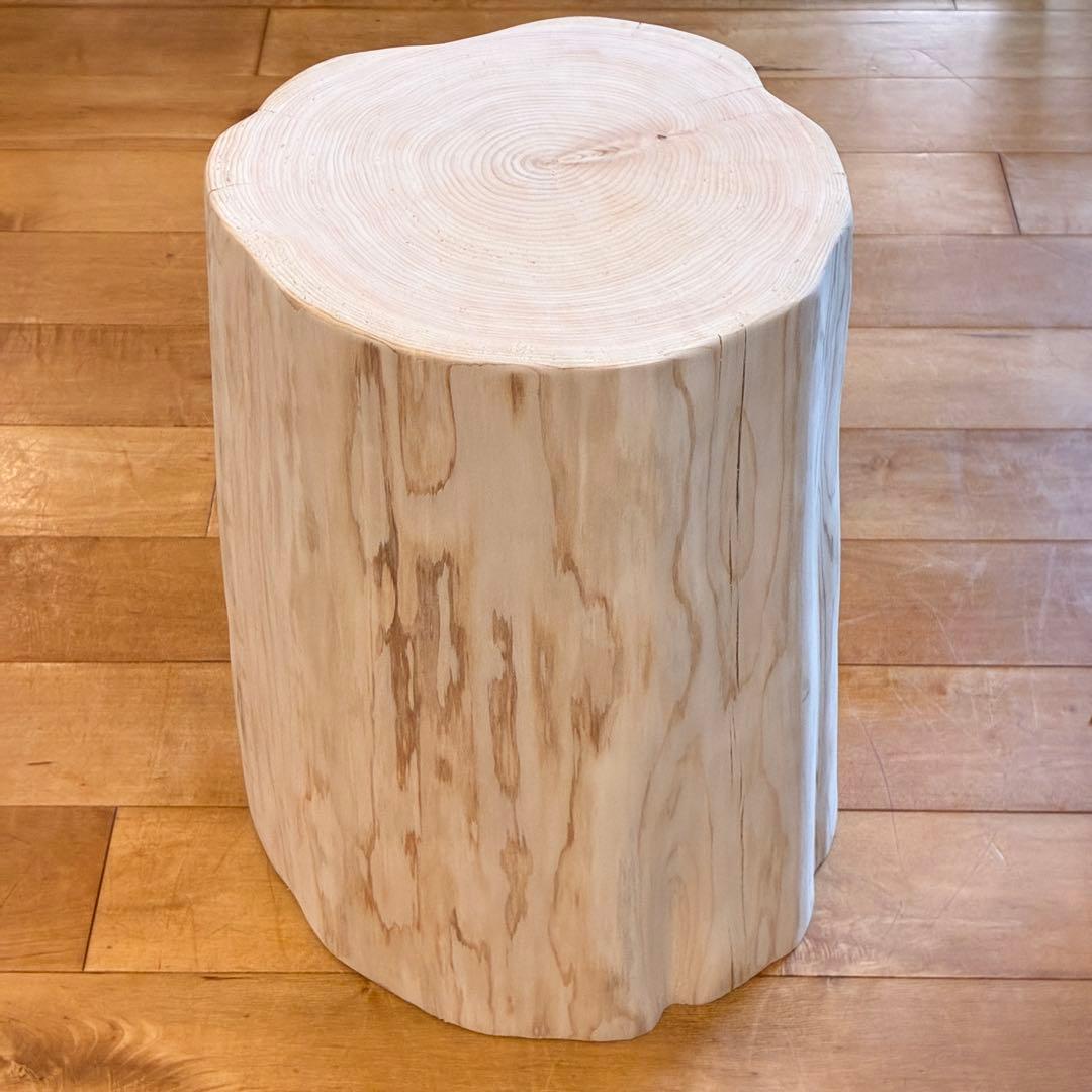 檜　丸太　椅子　スツール　No.1460