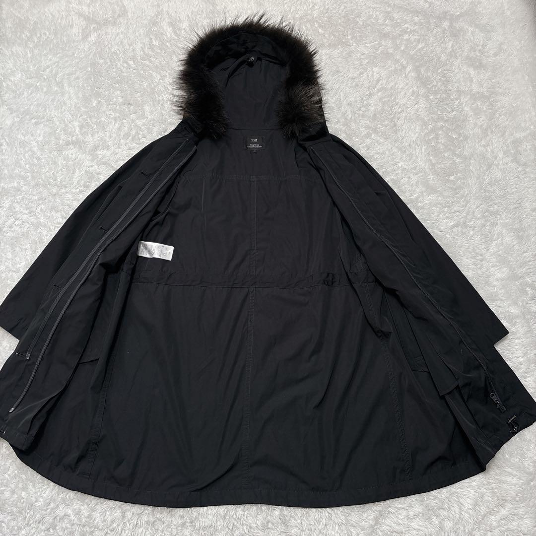 【23区】モッズダウンコート3WAY ライナー付 ダウン キルティング ファー付