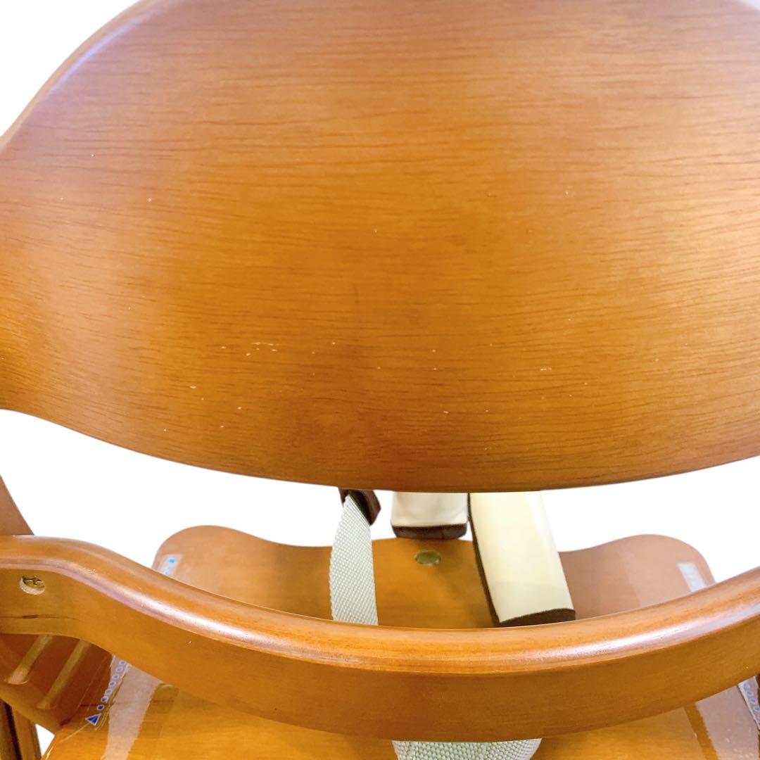 大和屋 すくすくチェア スリム プラス セーフティベルト付き 木製ハイチェア