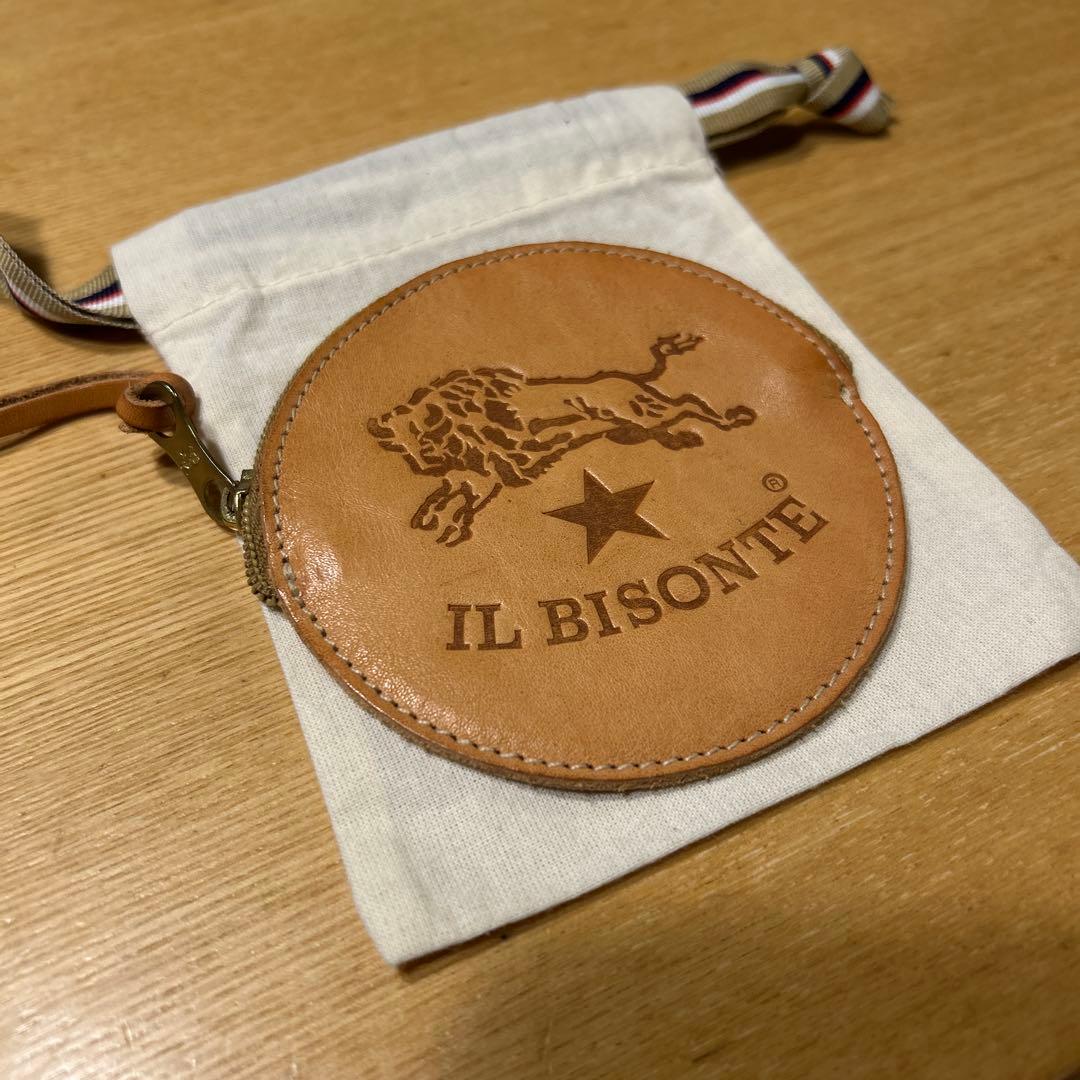 IL BISONTE レザーケース ベージュ