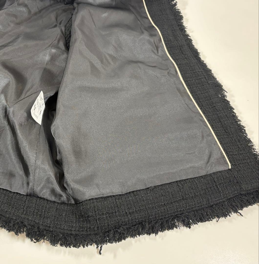 【美品】Na.e ナエ　Novel Tweed Vest_black