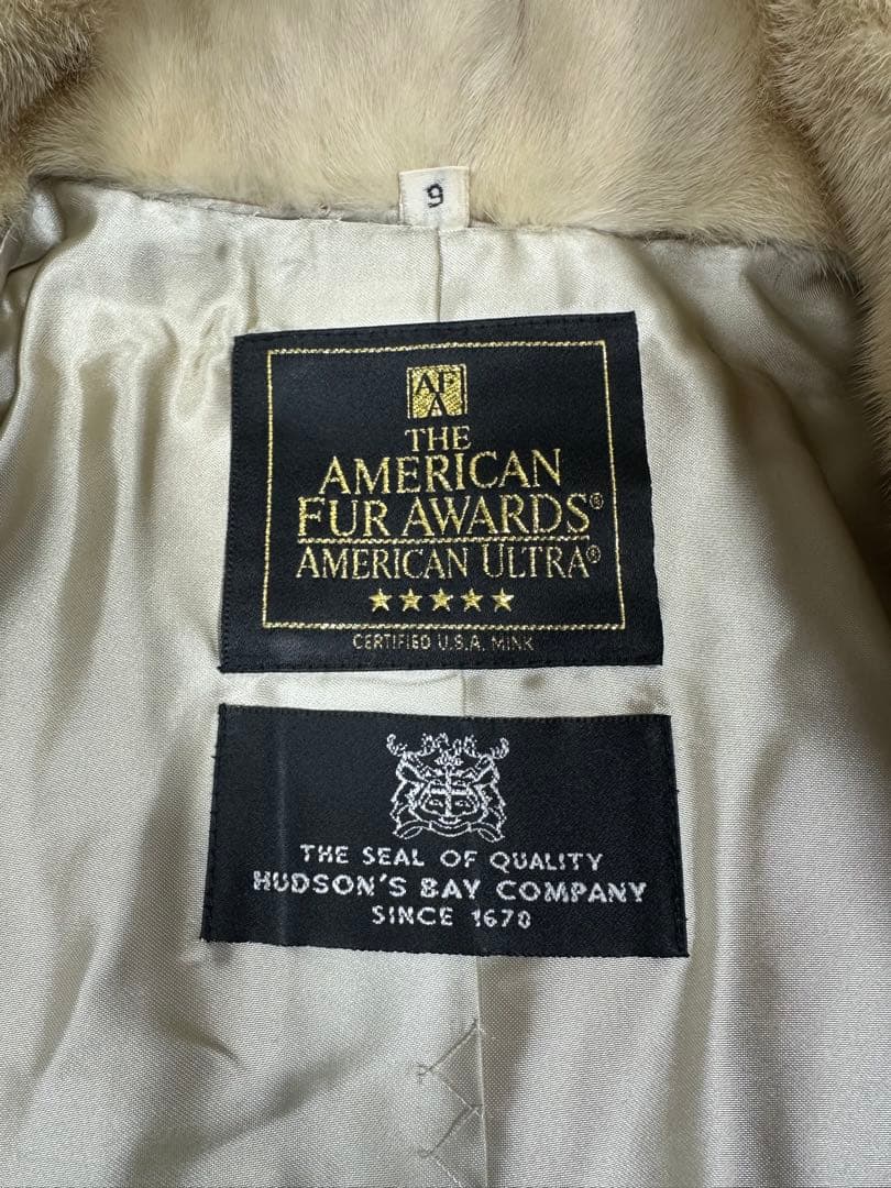 アメリカンフォーアワード ★★★★★ ミンク 毛皮コート レディース