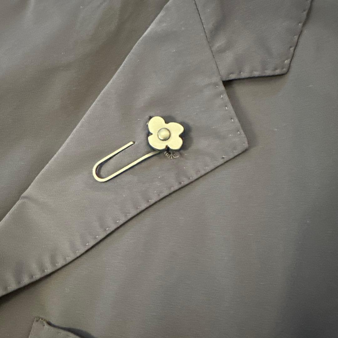 LARDINI ネイビー パッカブルセットアップ 48フラワーピン付き