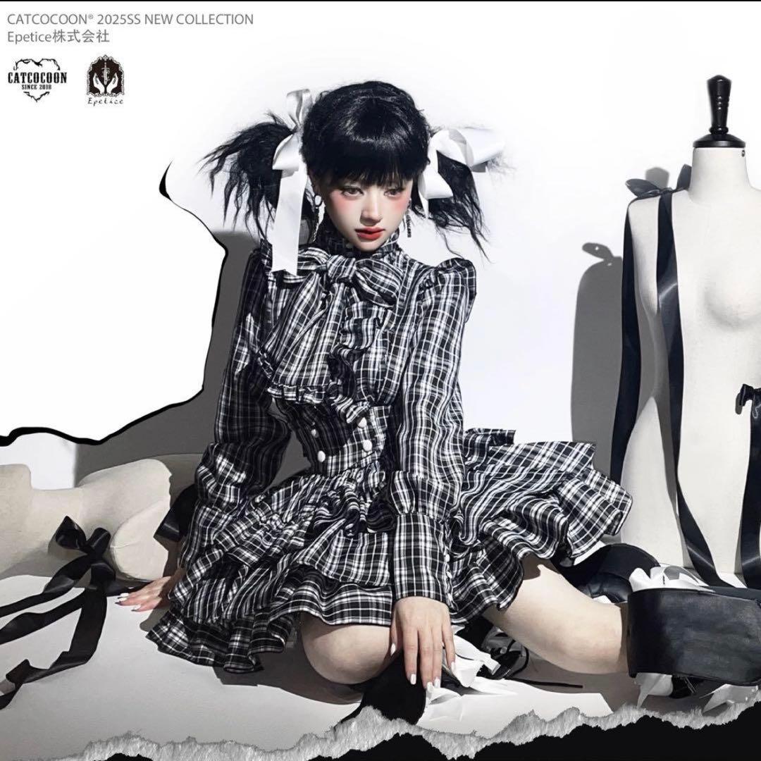 CATCOCOONクラシカルドール 上下セット セットアップ チェック