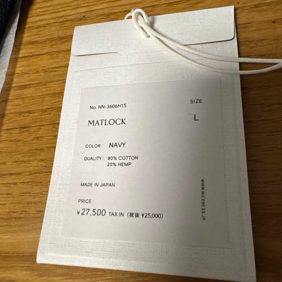 NICENESS MATLOCK Lサイズ