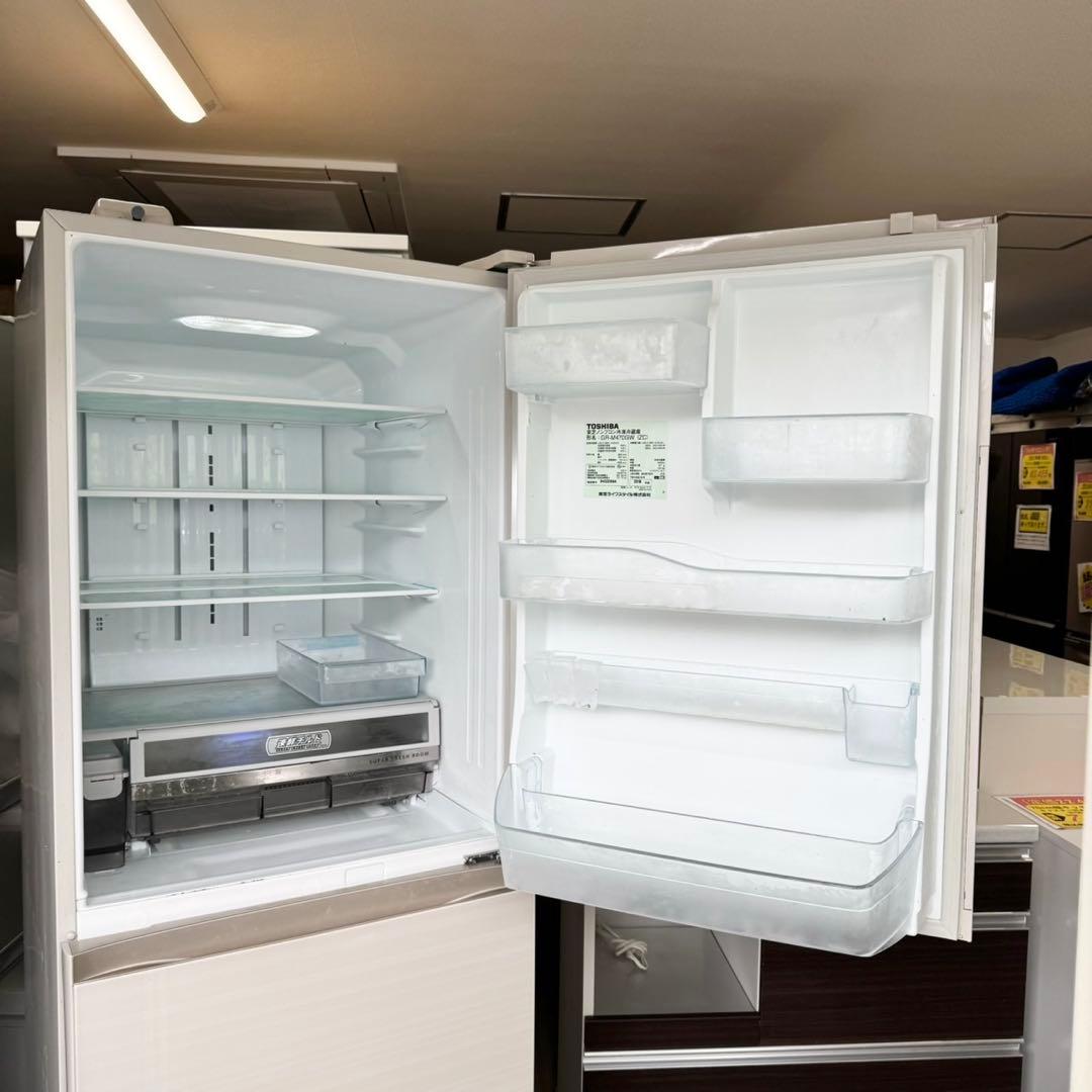 東芝 2018年製 465L 冷蔵庫 自動製氷 タッチオープンドア