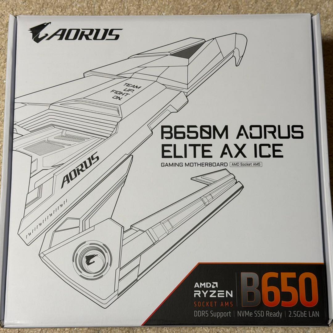 レシート付き新品 B650M AORUS ELITE AX ICE マザーボード