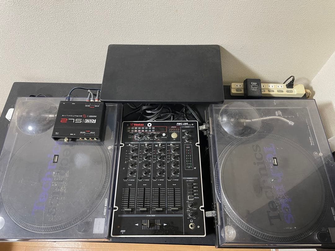 Technicsターンテーブル　Vestax ミキサー　SL2 DJセット