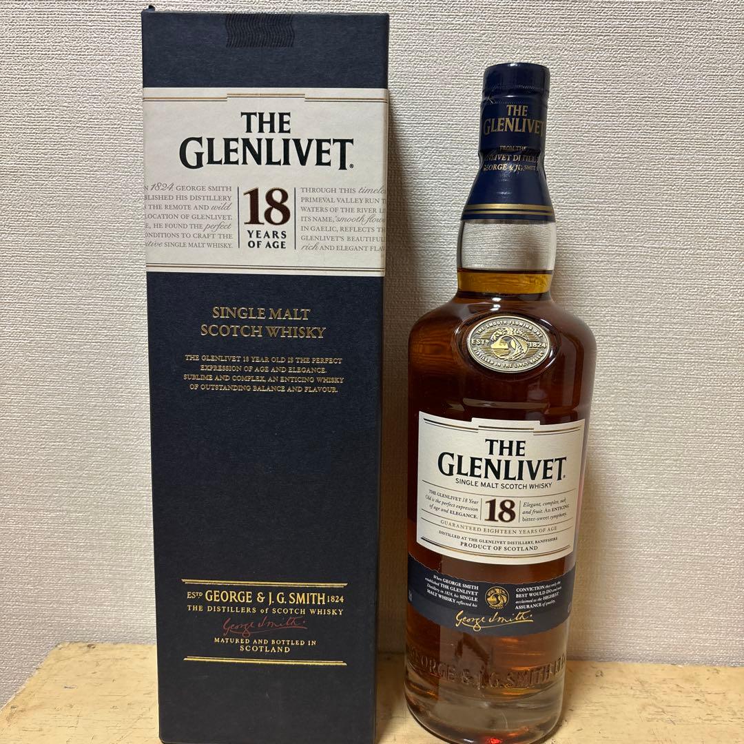 THE GLENLIVET 18年 グレンリベットウイスキー　700ml 古酒