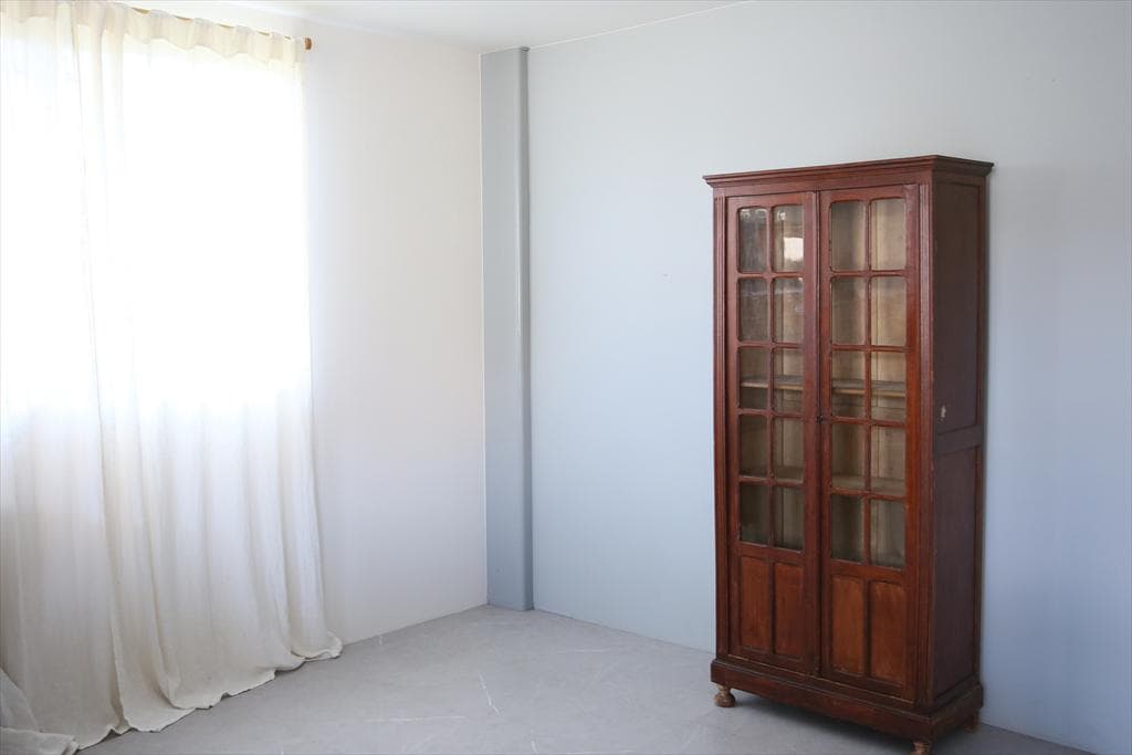 フランスアンティークブックケースキャビネット/本棚/食器棚/飾り棚90-107